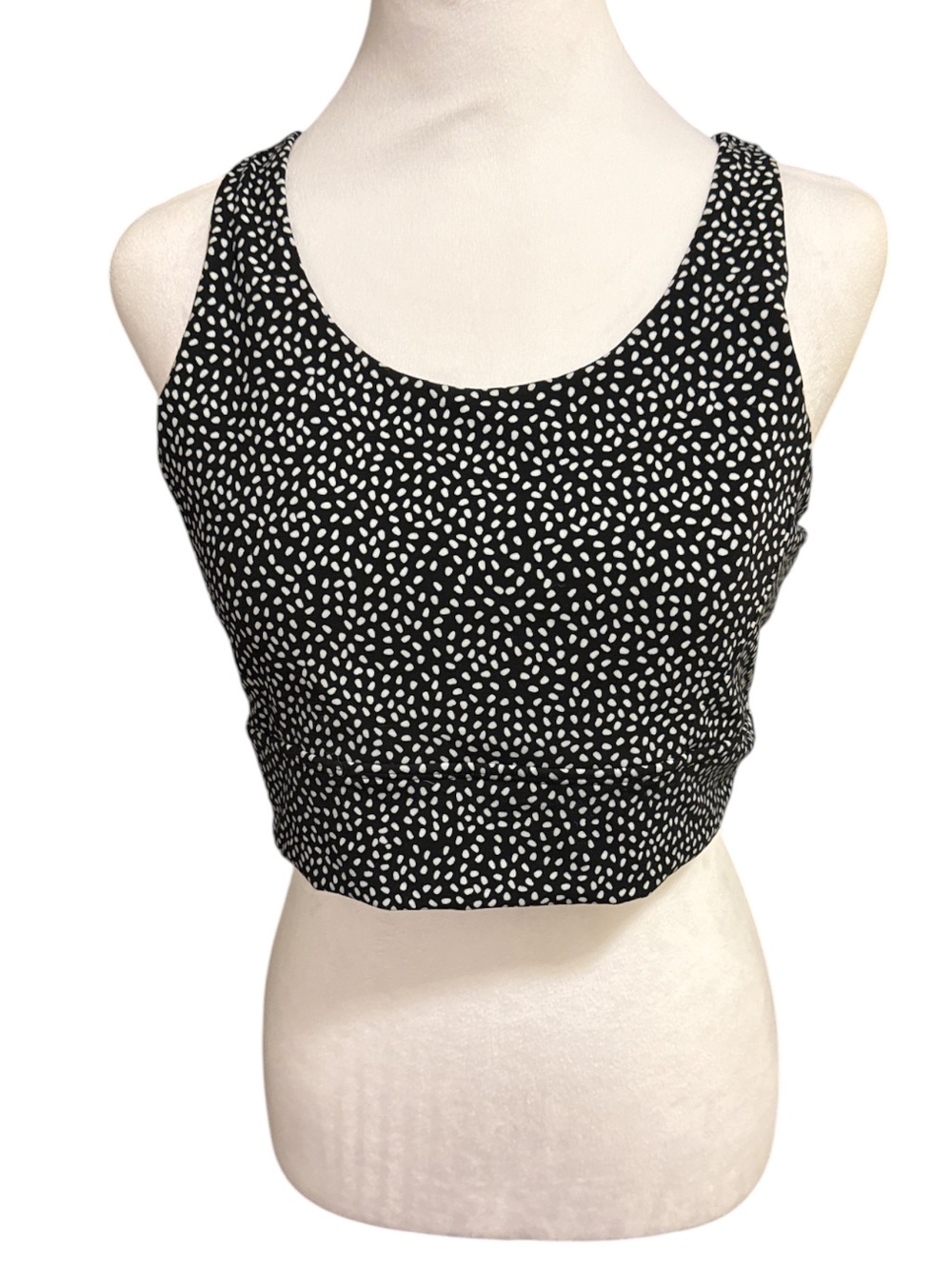 BuffBunny Onix Black Bossy Print Sport Bra